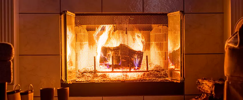 Mendota Hearth Landscape Fireplace Installation in San Francisco, California